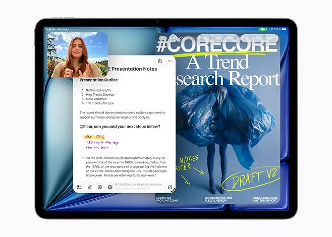 M4칩 장착 아이패드 에어. /애플