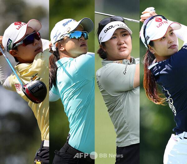 미국여자프로골프(LPGA) 투어에서 활약하는 김효주, 김세영, 유해란, 최혜진 프로. 사진제공=ⓒAFPBBNews = News1 (사진을 무단으로 사용하지 마십시오.)