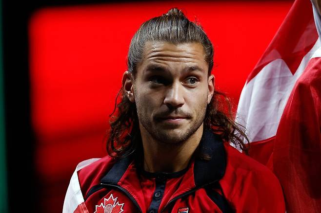 후보 선수로 참가했던 2022 데이비스컵 파이널스 우승이 가장 큰 이력이었던 알렉시스 갈라르노 / 게티이미지코리아