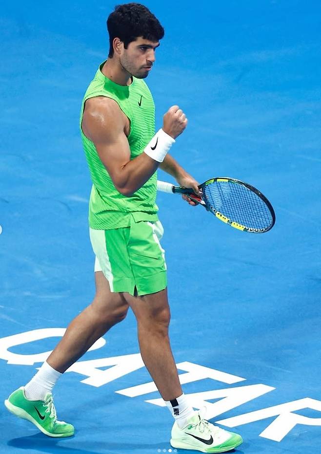 카를로스 알카라스가 2026시즌 12연승을 질주 중이다. 본인 SNS