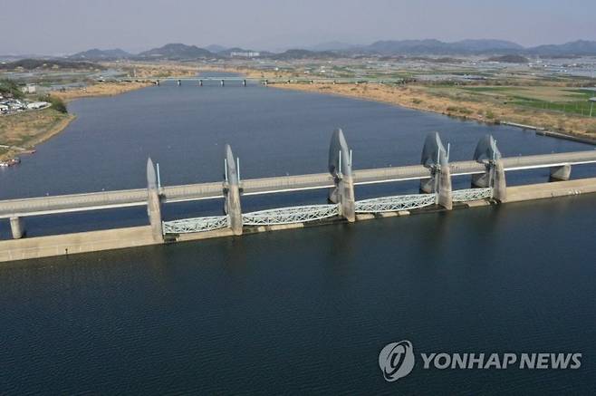영산강 승촌보의 모습. 연합뉴스