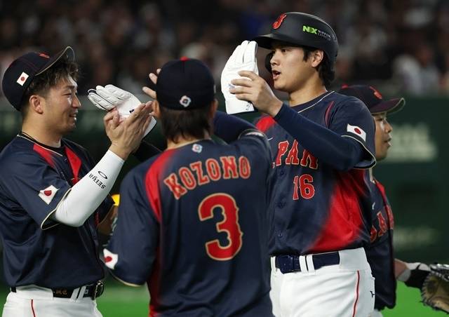 오타니의 일본은 대만전에서 7회 13-0 콜드승을 거뒀다. 사진(로이터)=연합뉴스