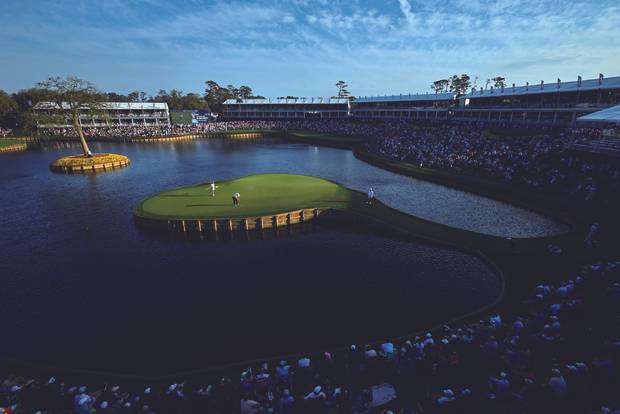 ‘제5의 메이저’ 플레이어스 챔피언십이 매년 열리는 소그래스 TPC 17번 홀 전경. Getty Images