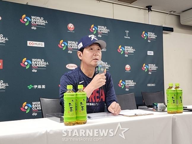 7일 일본전을 앞둔 류지현 감독. /사진=박수진 기자