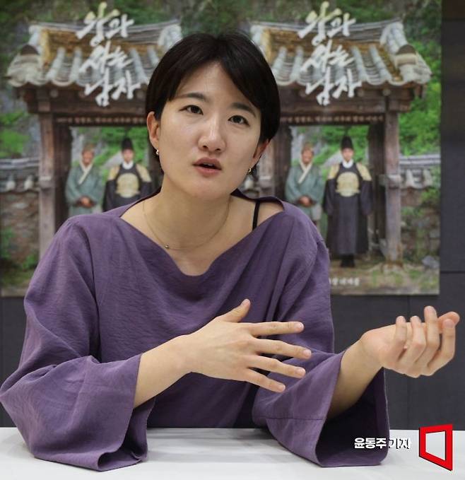 영화 '왕과 사는 남자' 제작사 온다의 임은정 대표가 아시아경제와 인터뷰를 하고 있다. 윤동주 기자