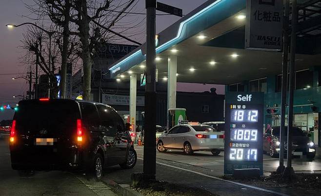 지난 8일 서울 강서구이 위치한 주유소. ⓒ데일리안 정진주 기자