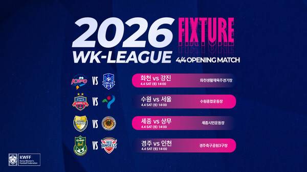 WK리그는 4월 4일 오후 2시, 전국 경기장에서 일제히 킥오프한다(사진=한국여자축구연맹)