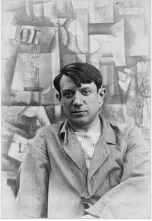 젊은 시절의 피카소.