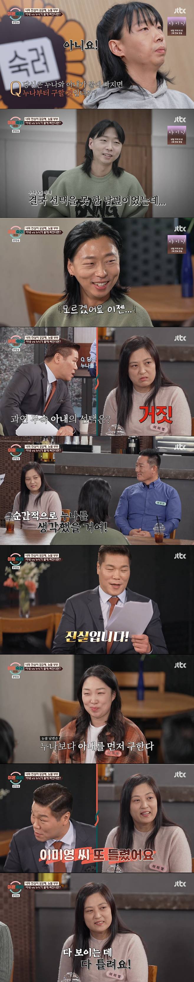 검사 결과를 듣는 부부들. /사진=JTBC '이혼 숙려 캠프' 캡처