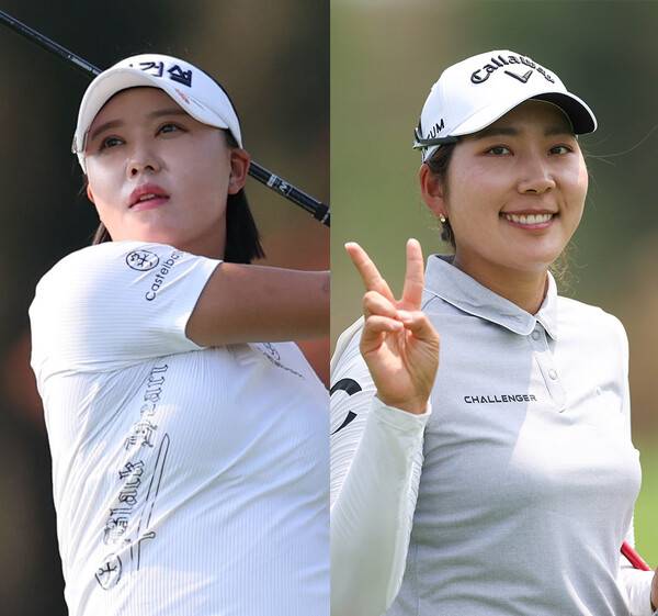 한국여자프로골프(KLPGA) 투어 2026시즌 개막전인 '신설 대회' 리쥬란 챔피언십에 출전한 문정민, 박단유 프로. 사진제공=KLPGA (사진을 무단으로 사용하지 마십시오.)
