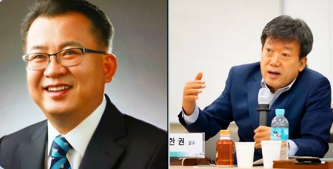 민주당 첫 도전 정성환 전 울릉군의회 의장(좌), 무수속 출마 택한 남한권 현 울릉군수(우) 홍준기 기자