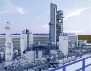 미국 텍사스주에 건설된 스트라토스 직접공기포집(DAC) 설비. 연 50만t의 이산화탄소를 포집할 수 있다. 옥시덴털 홈페이지 캡처