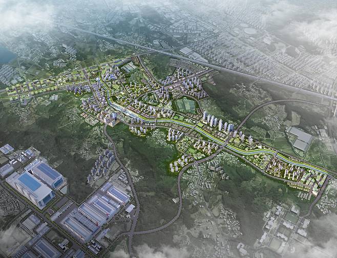 아산탕정2 도시개발사업 조감도 아산시