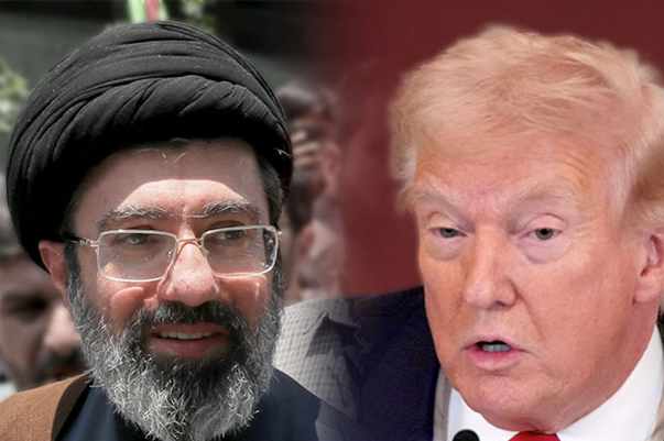 모즈타바 하메네이(왼쪽)과 도널드 트럼프 미국 대통령. 뉴시스