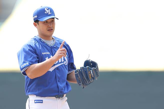 삼성 최원태가 16일 인천 SSG랜더스필드에서 열린 SSG와의 시범 경기에 선발 등판했다. 삼성라이온즈 제공