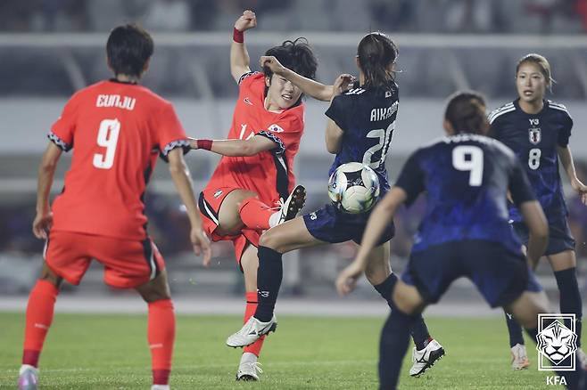 지난해 7월 화성종합경기타운에서 열린 한국과 일본의 2025 동아시아축구연맹(EAFF) E-1 풋볼 챔피언십 경기 모습. /사진=대한축구협회 제공