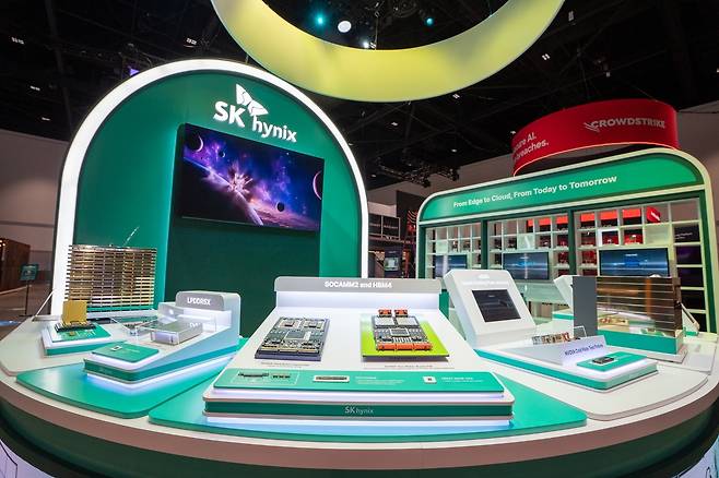 엔비디아-SK하이닉스 전시관.(SK하이닉스제공)