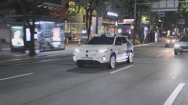 SWM 심야 자율주행 택시. SWM 제공