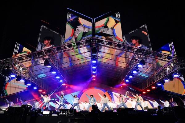 2022년 열린 BTS의 2030 부산세계박람회 유치 기원 콘서트 옛 투 컴 인 부산. 사진=연합뉴스