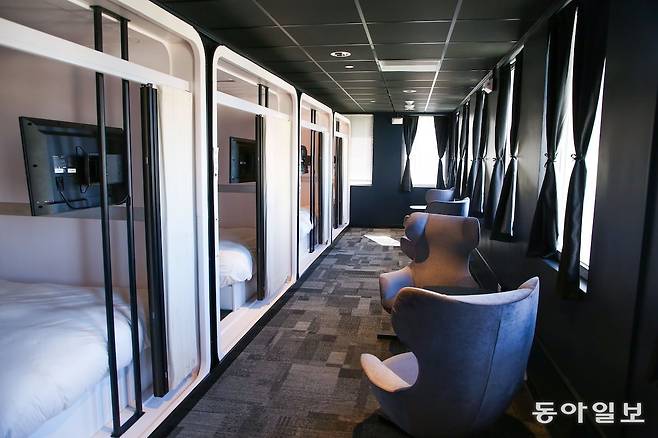 일본 3대 캡슐호텔 브랜드인 퍼스트 캐빈이 하와이에서 운영 중인 캡슐호텔의 모습. 퍼스트 캐빈 제공