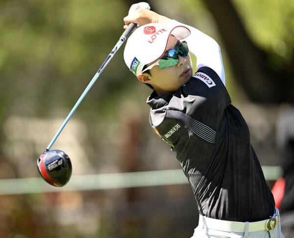 2026년 미국여자프로골프(LPGA) 투어 포티넷 파운더스컵에 출전한 김효주 프로가 1라운드에서 경기하는 모습이다. 사진제공=LPGA_Getty (사진을 무단으로 사용하지 마십시오.)