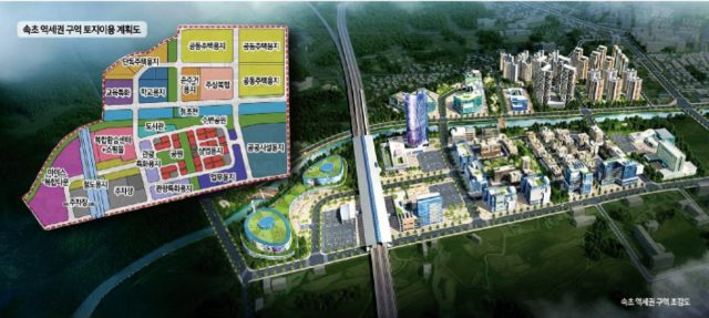 ▲ 속초 역세권구역 조감도