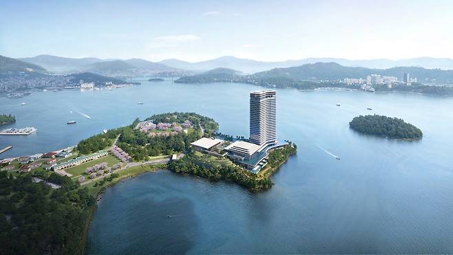 여수 경도 호텔 조감도. 미래에셋자산운용