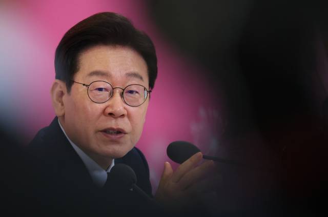 ▲이재명 대통령이 지난 19일 경제사회노동위원회 제1기 출범을 맞이해 청와대에서 열린 노동정책 토론회에서 발언하고 있다. ⓒ연합뉴스