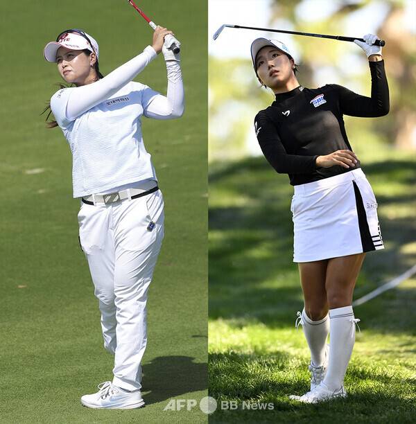 2026년 미국여자프로골프(LPGA) 투어 포티넷 파운더스컵에 출전한 최혜진, 이동은 프로. 사진제공=ⓒAFPBBNews = News1 (사진을 무단으로 사용하지 마십시오.)