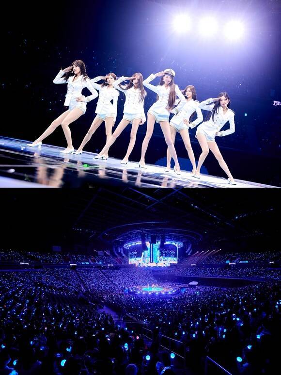 그룹 아이브(IVE)가 네 번째 팬 콘서트 'DIVE into IVE'를 성황리에 개최했다. /스타쉽엔터테인먼트