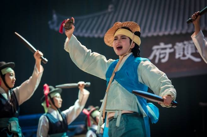 드라마 ‘정년이’의 한 장면. 국극 배우 윤정년을 연기한 김태리. tvN 제공