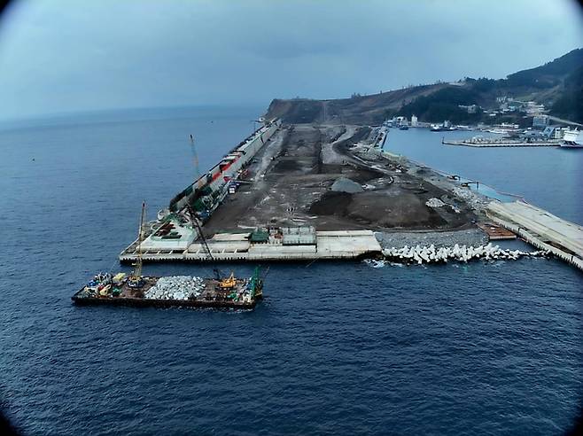 ▲ 울릉공항 공사 현장 사진 독자 제공