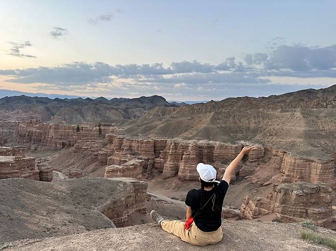 차른캐년 상부에서 찍은 사진.