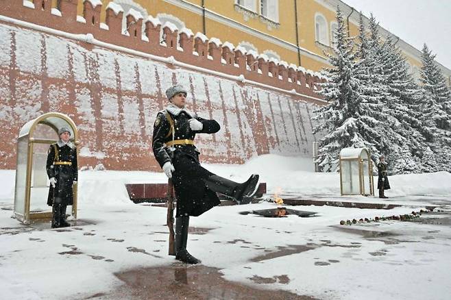 러시아 의장대 모습으로 기사 이해를 돕기 위한 사진. AFP연합뉴스