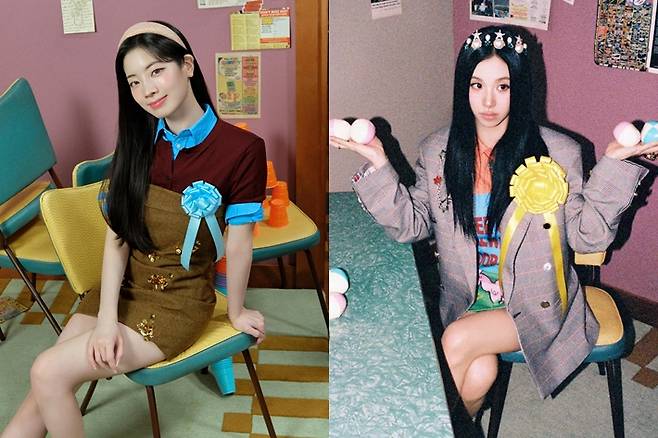 트와이스 다현과 채영. JYP엔터테인먼트 제공