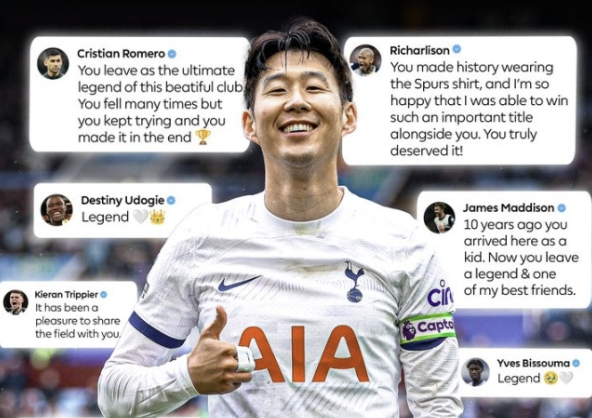 손흥민. 프리미어리그 SNS 캡처