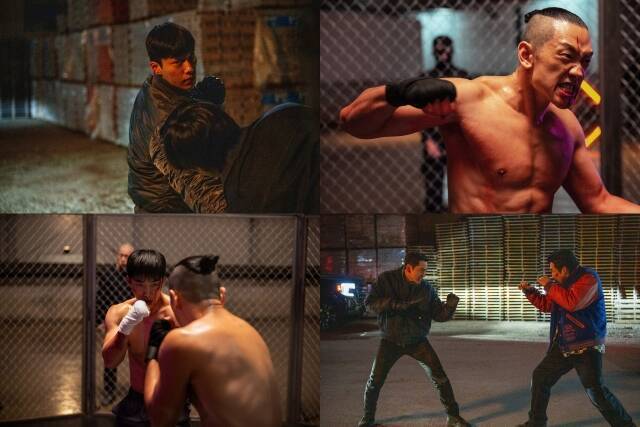 넷플릭스 새 시리즈 '사냥개들' 시즌2가 맨몸 액션 스틸을 공개하며 더 다양해진 액션 스타일을 예고해 눈길을 끌었다. /넷플릭스