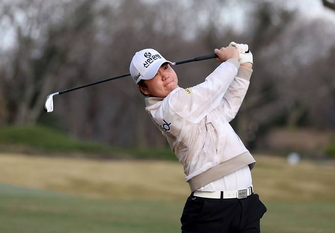 장유빈이 다이내믹한 스윙을 하고 있다. KPGA