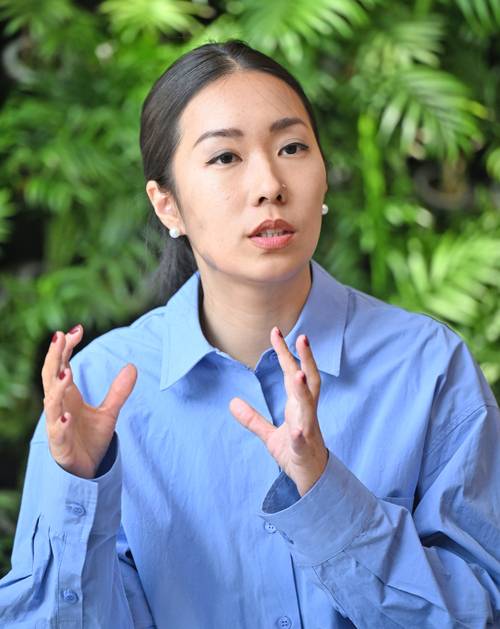 초등학생 시절 호주에서 현지 교육을 경험한 양혜리씨가 IB(국제바칼로레아)에 대한 본인의 의견을 피력하고 있다. 이지용기자 sajahu@yeongnam.com