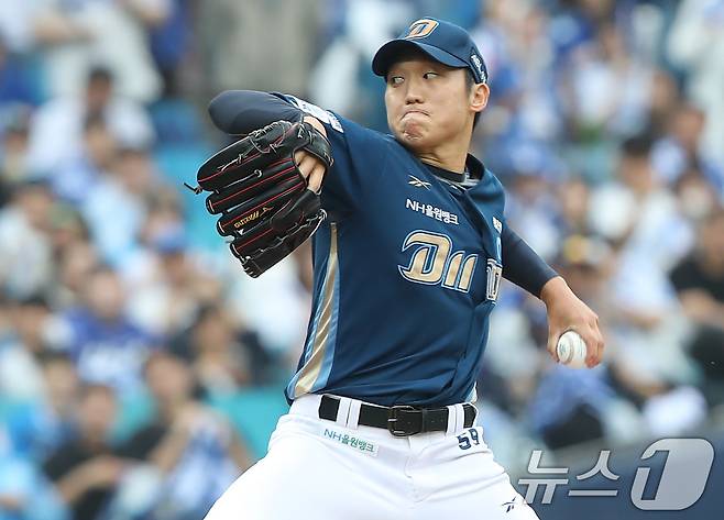 데뷔 처음으로 KBO리그 개막전에 선발 등판하는 NC 다이노스 투수 구창모. 2025.10.6 ⓒ 뉴스1 공정식 기자