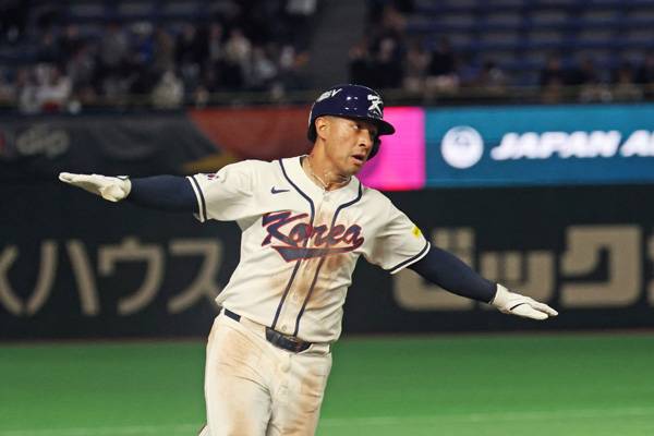 저마이 존스는 WBC 대표팀의 주전 좌익수로 뛰었다. 사진= 연합뉴스 제공