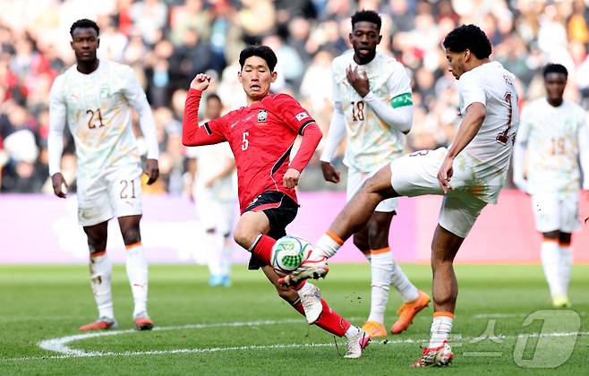 한국축구대표팀이 코트디부아르에 0-4로 대패했다.ⓒ 로이터=뉴스1