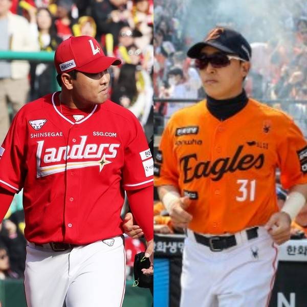 (좌측부터) SSG 랜더스 김택형, 한화 이글스 손아섭. /사진=SSG랜더스,한화 이글스