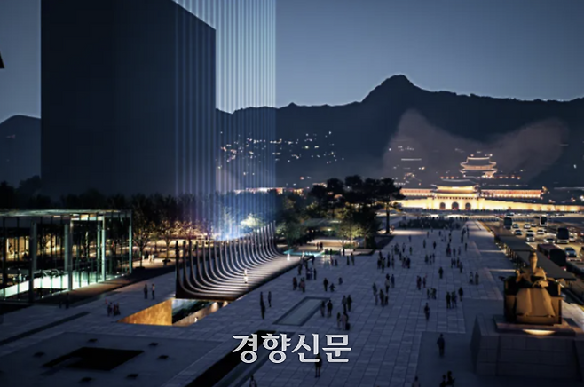 서울시가 광화문광장에 조성하고 있는 ‘감사의 정원’ 조감도. 서울시 제공