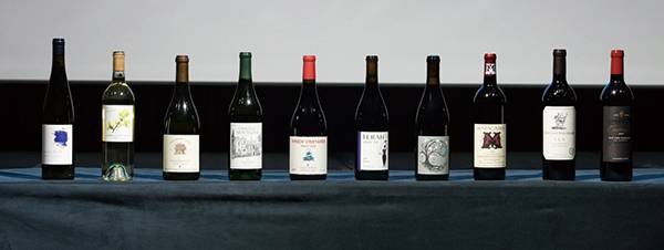 캘리포니아와인협회 주최로 서울서 열린 파리의 심판 50주년 세미나에 소개된 와인들.