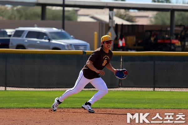 송성문은 이번 캠프에서 유격수 수비를 중점적으로 연습했다. 사진= MK스포츠 DB