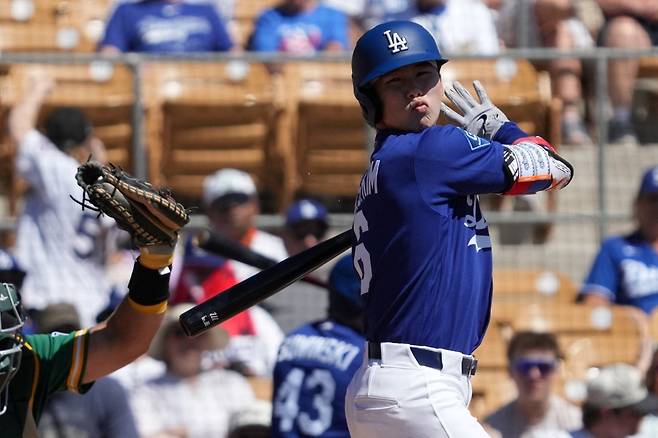 LA 다저스 산하 트리플A 오클라호마시티 코메츠에서 뛰는 김혜성이 29일(한국시간) 미국 오클라호마주 오클라호마시티의 치카소 브릭타운 볼파크에서 열린 2026 마이너리그 앨버커키 아이소톱스(콜로라도 산하 트리플A)와의 홈경기에 1번타자 겸 2루수로 선발 출전해 5타수 5안타 1타점 4득점을 기록했다. 연합뉴스