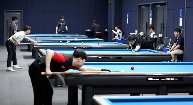 PBA 큐스쿨 경기 모습. 사진=PBA