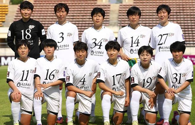 오는 5월 수원을 방문할 예정인 북한 여자축구팀 내고향여자축구단. (AFC 제공)