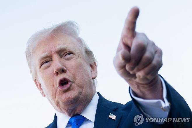 도널드 트럼프 미국 대통령. 연합뉴스